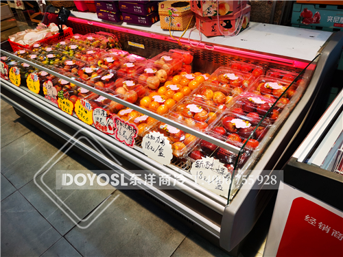 江蘇太倉市綠地樂和臥式保鮮柜-水果保鮮柜案例