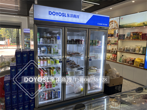 廣東省廣州市白云區社區超市冷柜-臥式冷凍柜-展示柜案例